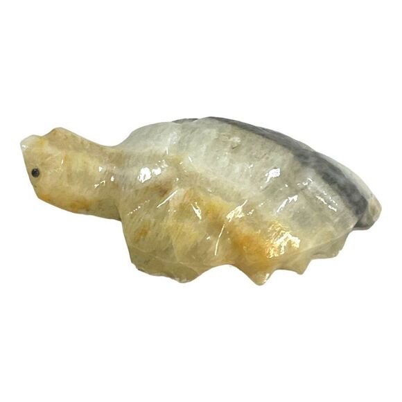 Lot of 3 Vintage Hand Carved Stone Turtle Figurines Paperweight Soapstone Set 3 - Picture 11 of 16